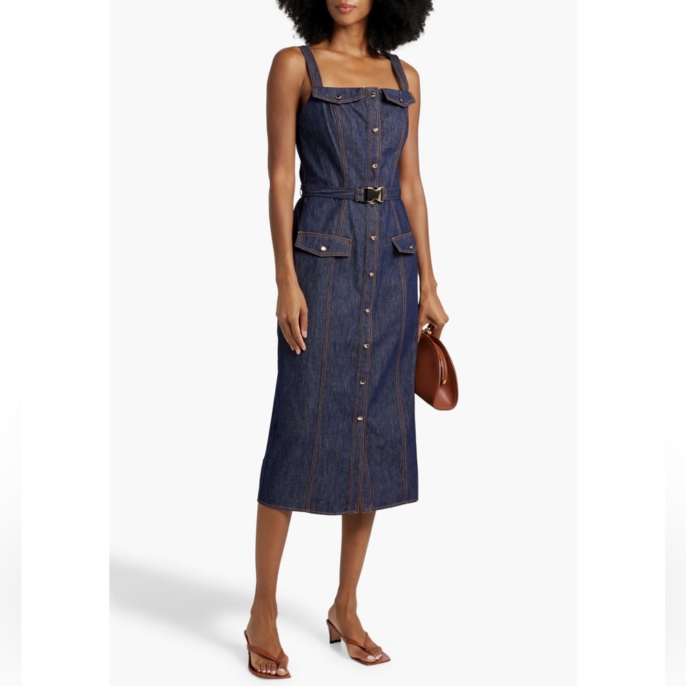 Nicholas the Label Shea Denim Button-Front
Midi-Dress Size 8 NWT - Picture 2 of 16